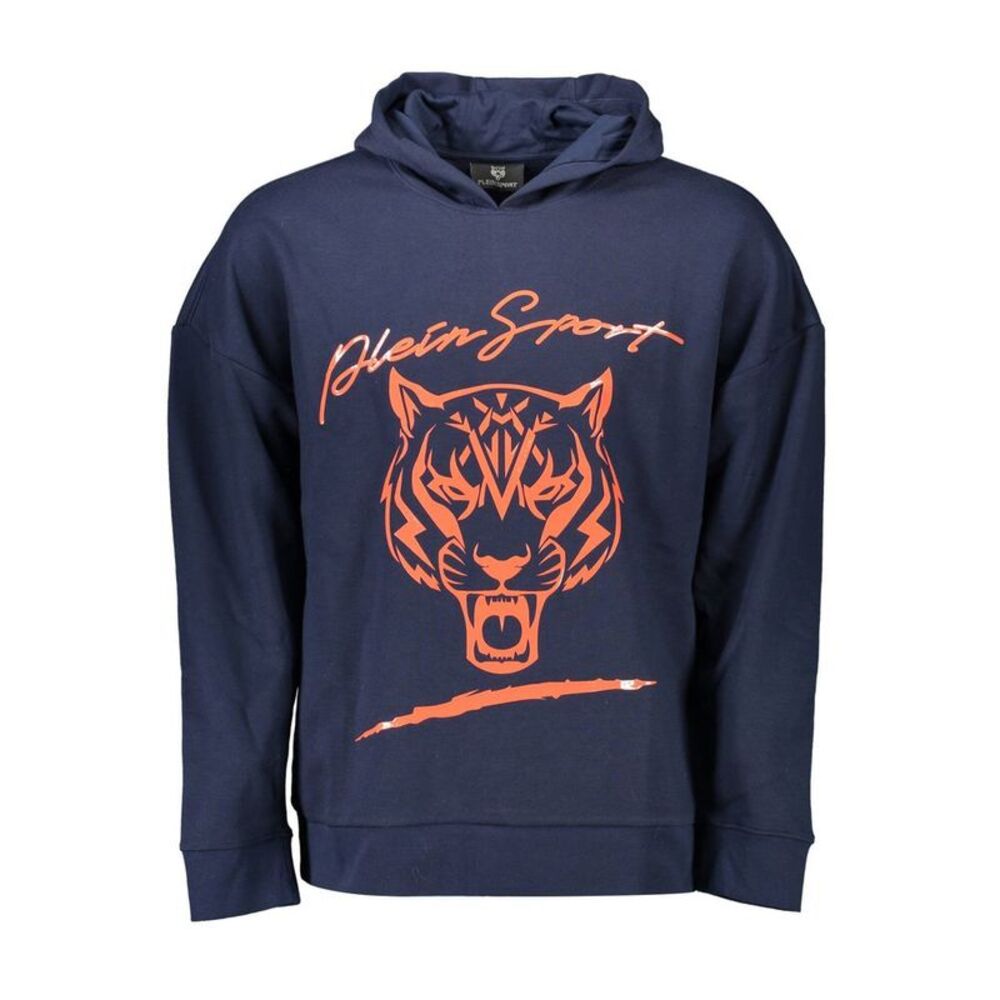 Plein Sport Blue Cotton Men Men's Sweatshirt